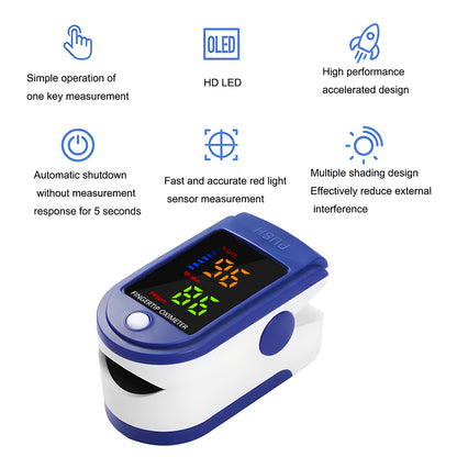 Medical Finger Pulse Oximeter Saturometer Oxygen