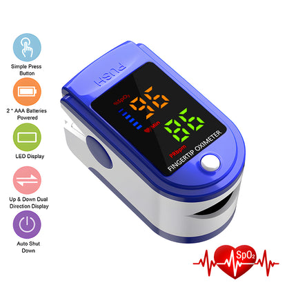 Medical Finger Pulse Oximeter Saturometer Oxygen