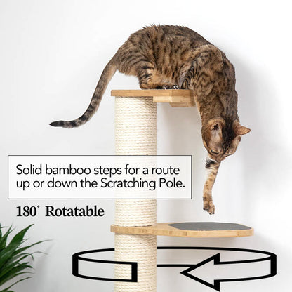 Wall Mounted Cat Scratching Post - Sisal