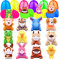 12 Pcs Filled Easter Eggs Mini Stuffed Animal Plush Toys Easter Basket Stuffers